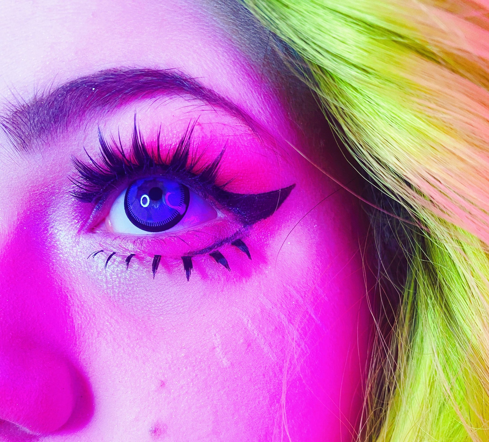 Rem Anime Cosplay Acrylic Lashes Etsy