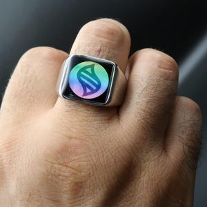 Keystone Evolution Ring • Stainless Steel Cosplay Statement Ring