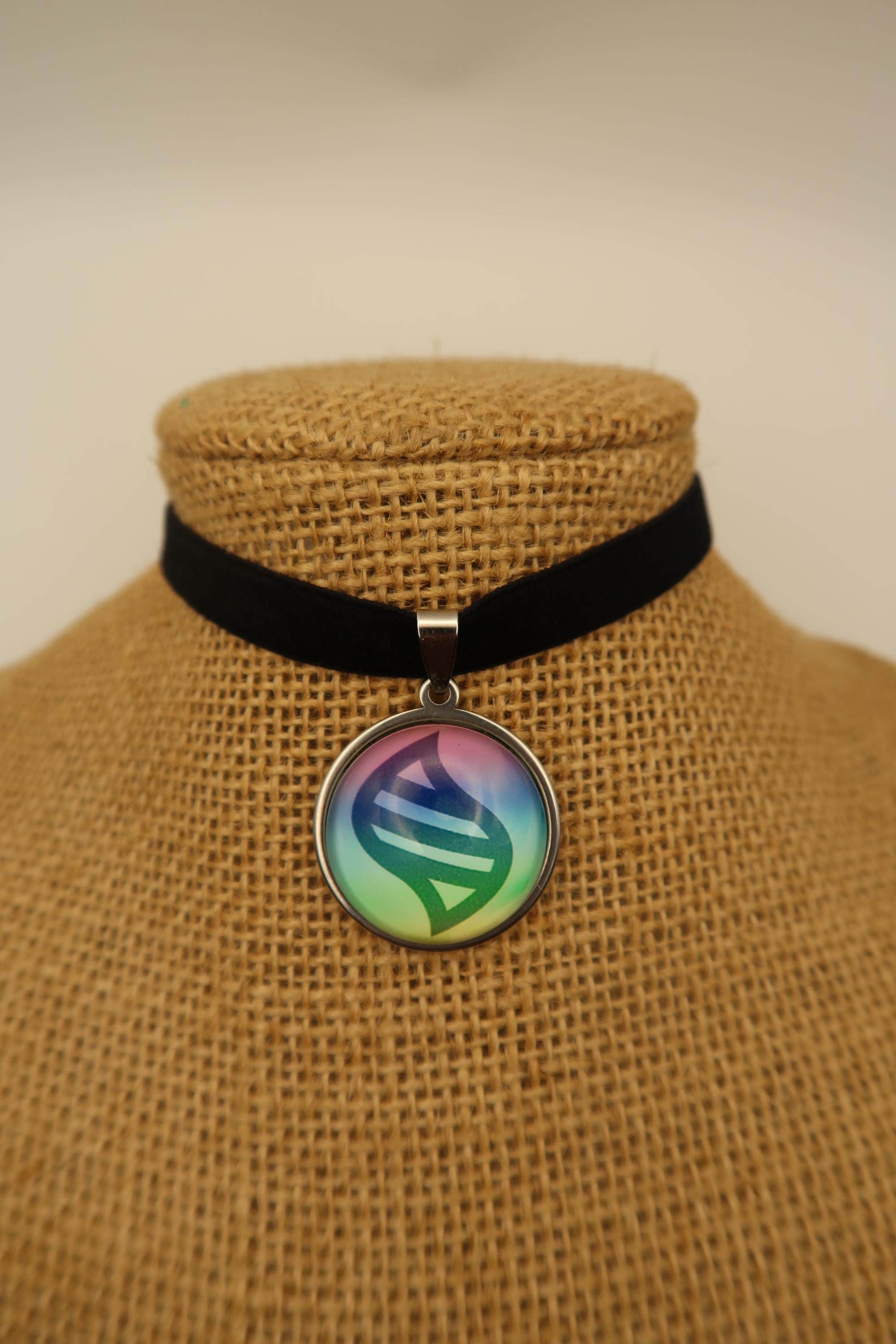 Handmade Keystone Mega Stone Necklace Jewelry Cosplay Unisex Anime