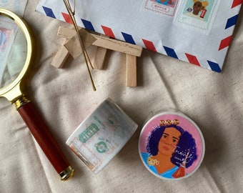 Travel with Me Washi Tape // Travel Washi tape // Stamp Washi tape // Around the world Washi tape