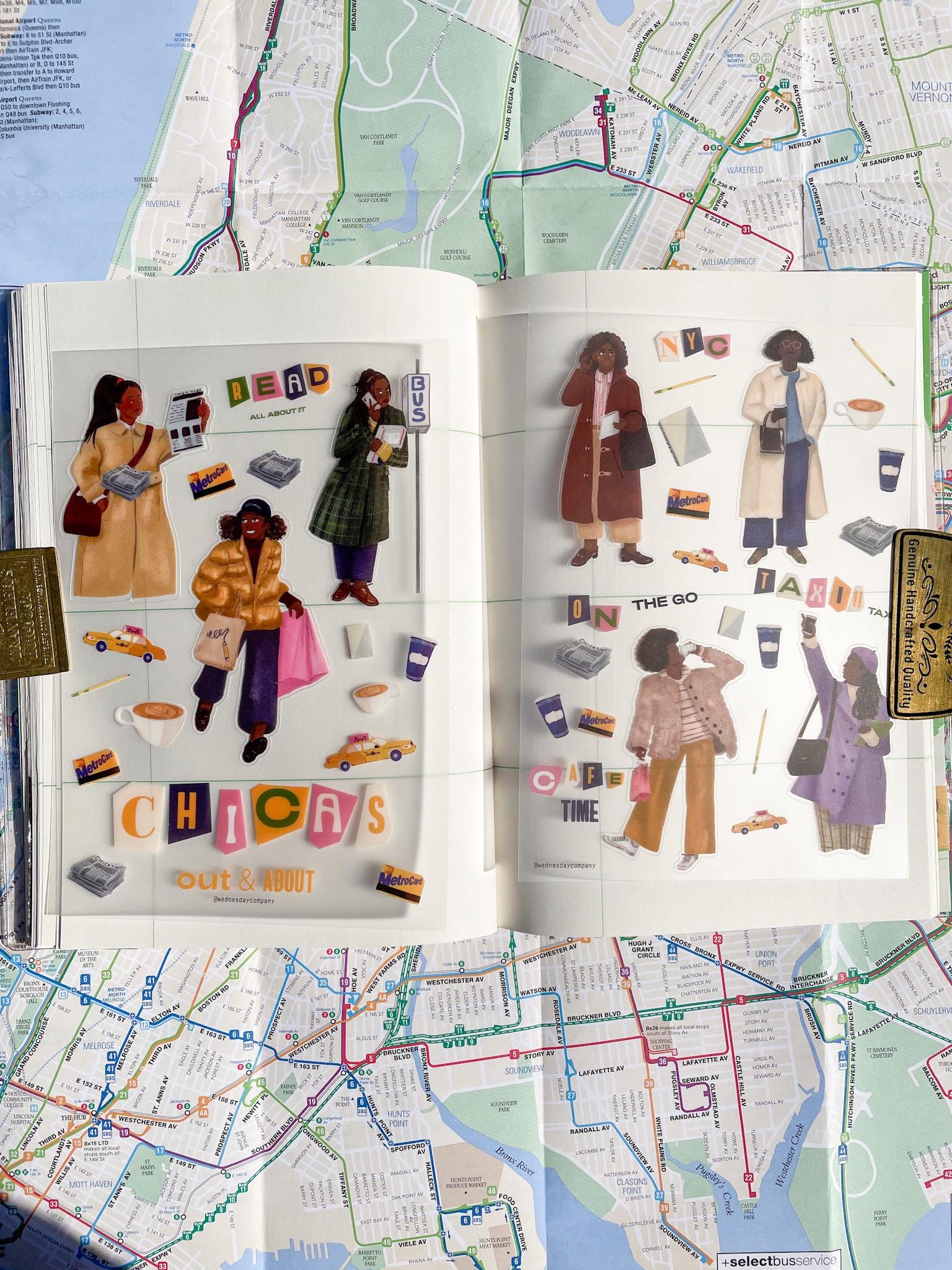 Chicas Out & About Sticker Set // PET Sticker Set // Chicas in the City Sticker Set // City Life Sticker Set