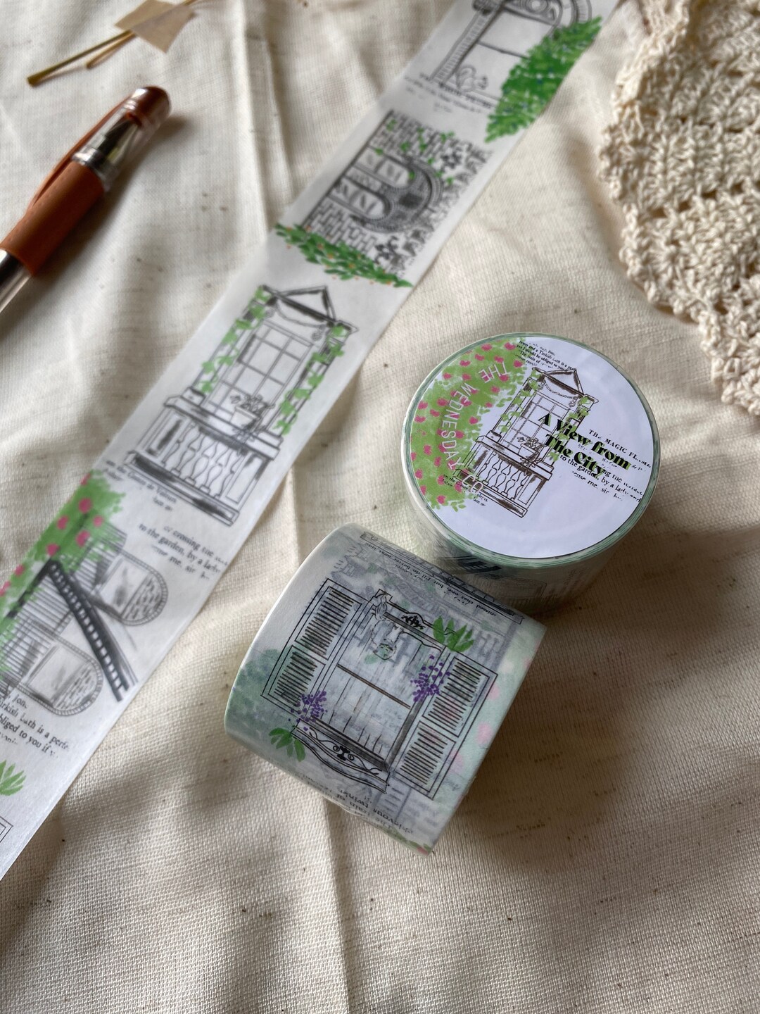 A View From the City Washi Tape // Window Washi Tape // Decorative