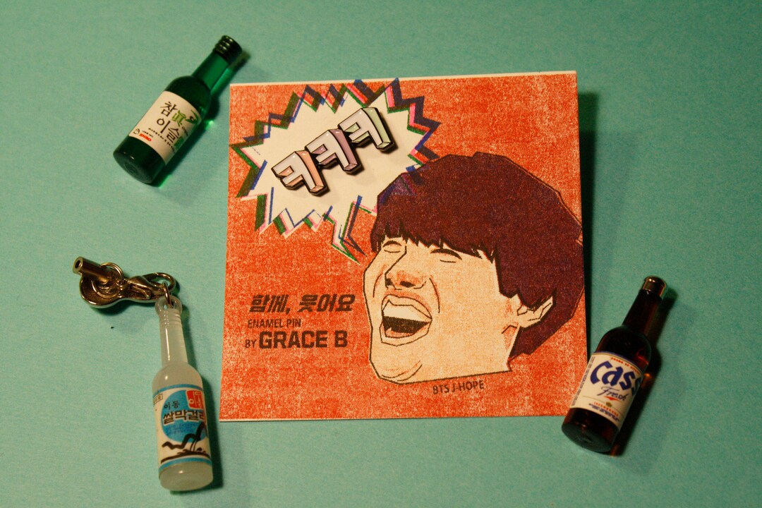 ㅋㅋ Pin Korean Laugh ㅋㅋㅋ // Lapel Pin // Korean Pins // - Etsy
