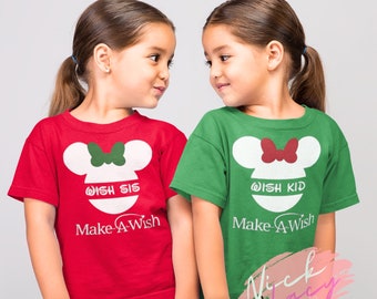 Christmas Make A Wish Shirt / Disney World / Matching Shirts / Wish Family Shirts / MAW Wish Kid