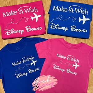 Kids Wish Trip / Make A Wish Shirt / Disney Florida Bound / Airplane Shirts / Wish Family Shirts / MAW