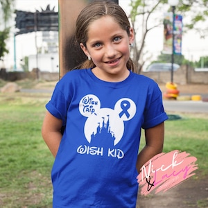 Kids Wish Trip / Make A Wish Shirt / Disney World  / Magic Kingdom Shirts / Wish Family Shirts / Awareness Ribbon / Cancer Ribbon
