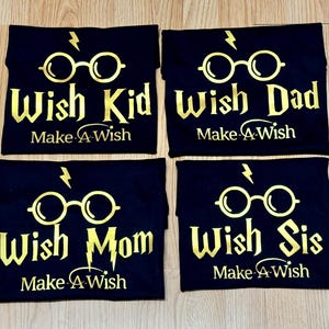 Kids Wish Trip / Make A Wish Shirt / Universal / Matching Shirts / Wish Family Shirts / MAW Vacation / Disney Wish