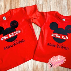 Kids Wish Trip / Make A Wish Shirt / Disney World / Matching Shirts / Wish Family Shirts / MAW
