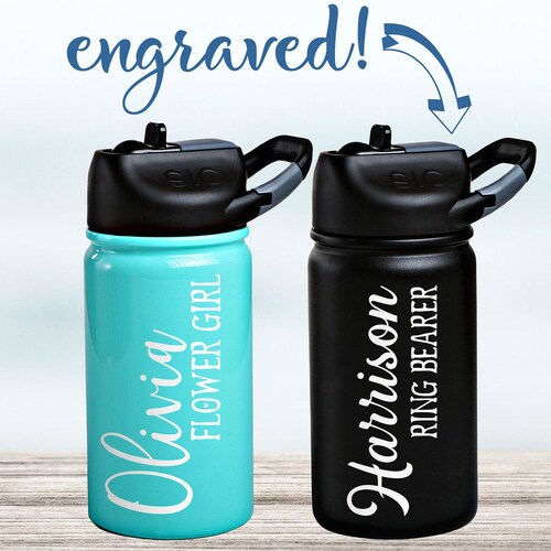 Flower Girl Water Bottle / Ring Bearer Water Bottle Etsy