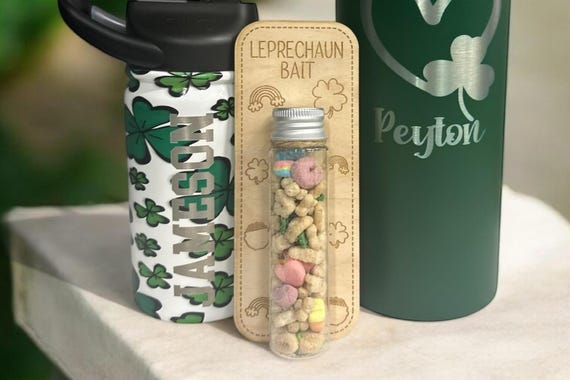 Leprechaun Bait Trap: St. Patrick's Kids Craft with Engraved Tag