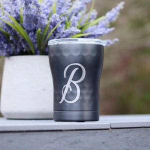 Custom 12 OZ Tumbler, Personalized coffee cocktail wine cup, stainless steel, SIC cup rose gold hammered copper bridesmaid groomsman gift