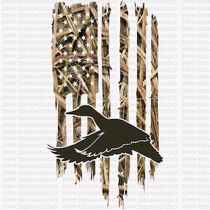 Bandera de EE. UU. en dificultades, sublimación de caza de patos, sublimación, svg, png, archivos cortados, descarga instantánea