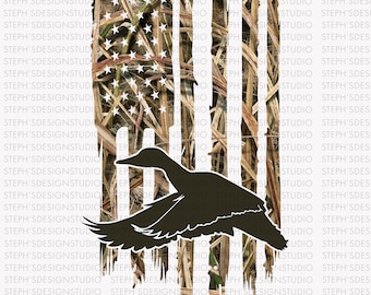 Distressed USA Flag, Duck Hunting sublimation ,Sublimation,svg, png, cut files, Instant Download