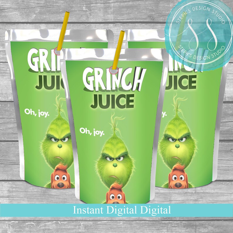 Christmas Juice Labels  Capri Sun Labels  Christmas Party image 1