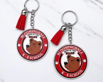 School Mascot Keychain, Teacher Keychains, Teacher Gifts