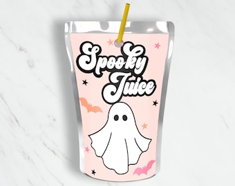 Halloween Juice Pouch Labels - Spooky Party Capri Sun (Digital Download)