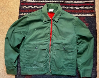 Green vintage mechanic jacket - Men’s Medium