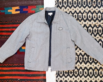 Brixton Utopia Jacket - Black/White Stripes - Women's SMALL