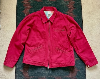 Red Canvas Work Jacket - Like New - Men’s MEDIUM