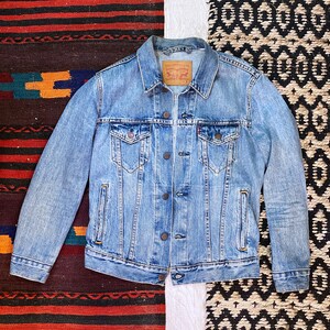 Levi&#39;s Trucker Jacket &quot;Ice Blue&quot; - Men&#39;s Small - Hemmed sleeves