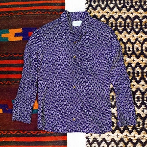 Ditzy Pattern Disco Shirt - Men&#39;s SMALL, XS