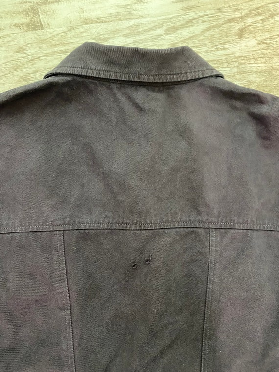 Agnes B. Washed Black Denim Jacket - French Luxury Designer Agnes B. Washed Black Denim Jacket - French Luxury Designer