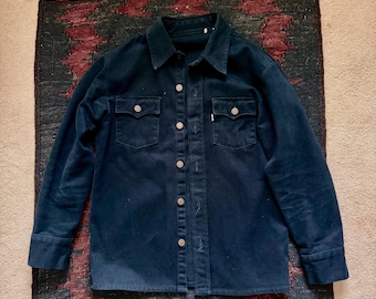 RARE Levi’s Black Shirt Jacket - TAILORED one of a kind- Black - Like New- Men’s SMALL