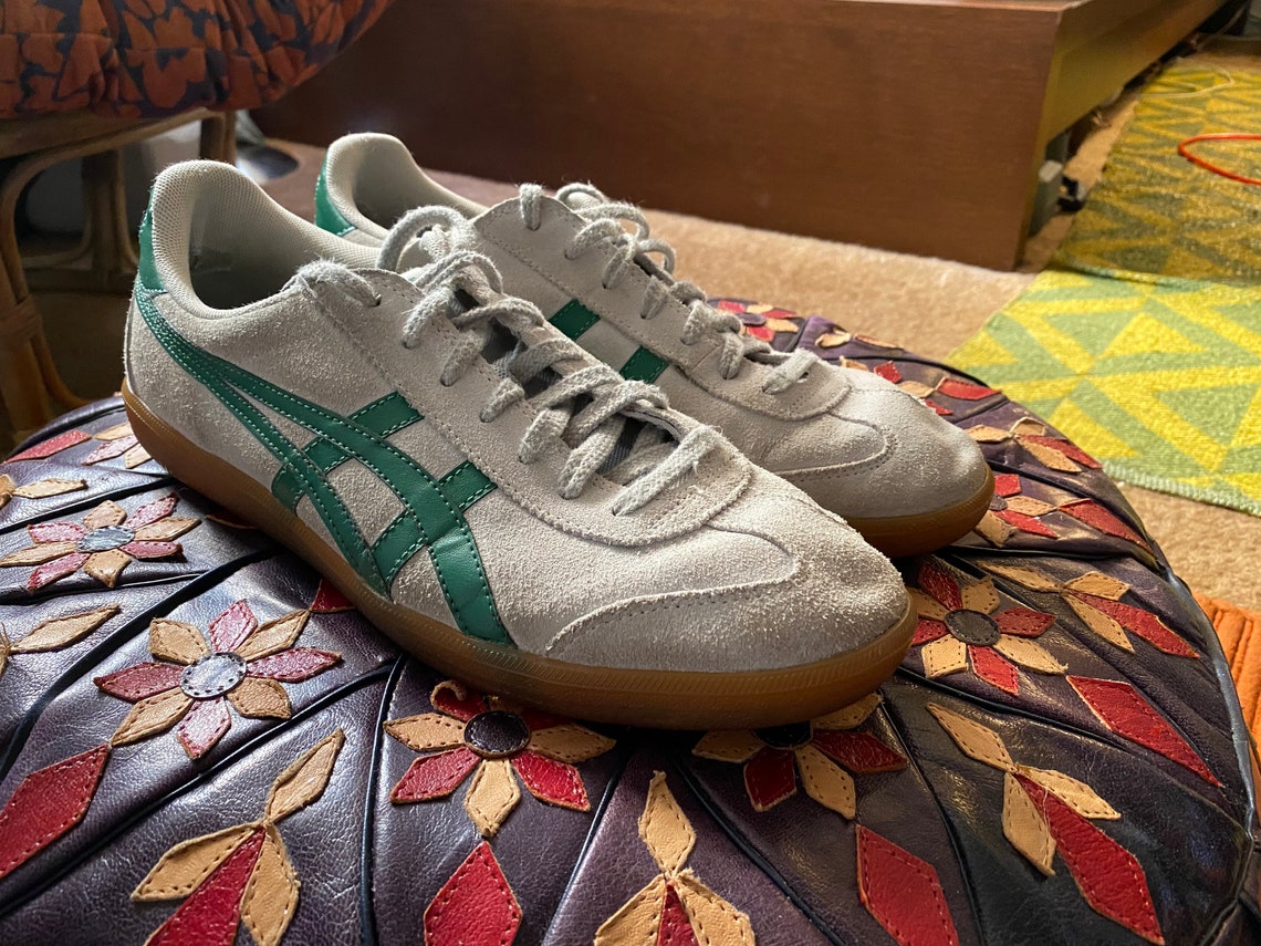 onitsuka tiger white green