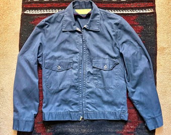 Vintage Steel Grey/Blue Mechanic Jacket - Men’s Small
