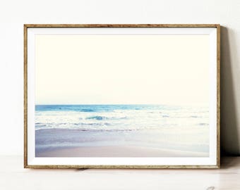 Beach printable art, digital download wall art, vintage ocean print, beach wall art, coastal instant download, beach printable wall decor