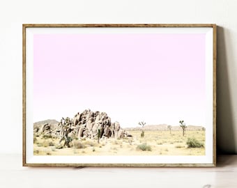 South Western wall art, California desert, Joshua tree desert, modern desert photo, minimalist photo, boho print download, bohemian print