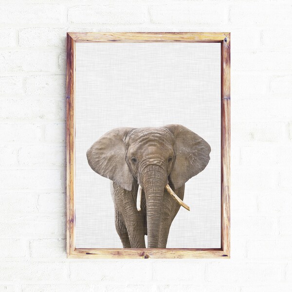 Baby nursery animal wall art, Elephant poster, African animal Printable art, safari baby shower, safari kidsroom decor, baby shower poster