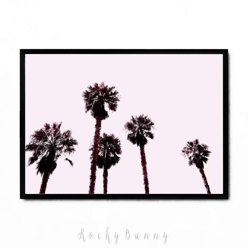 Palm Tree Wall Art Printable Wall Decor Instant Download Etsy Canada
