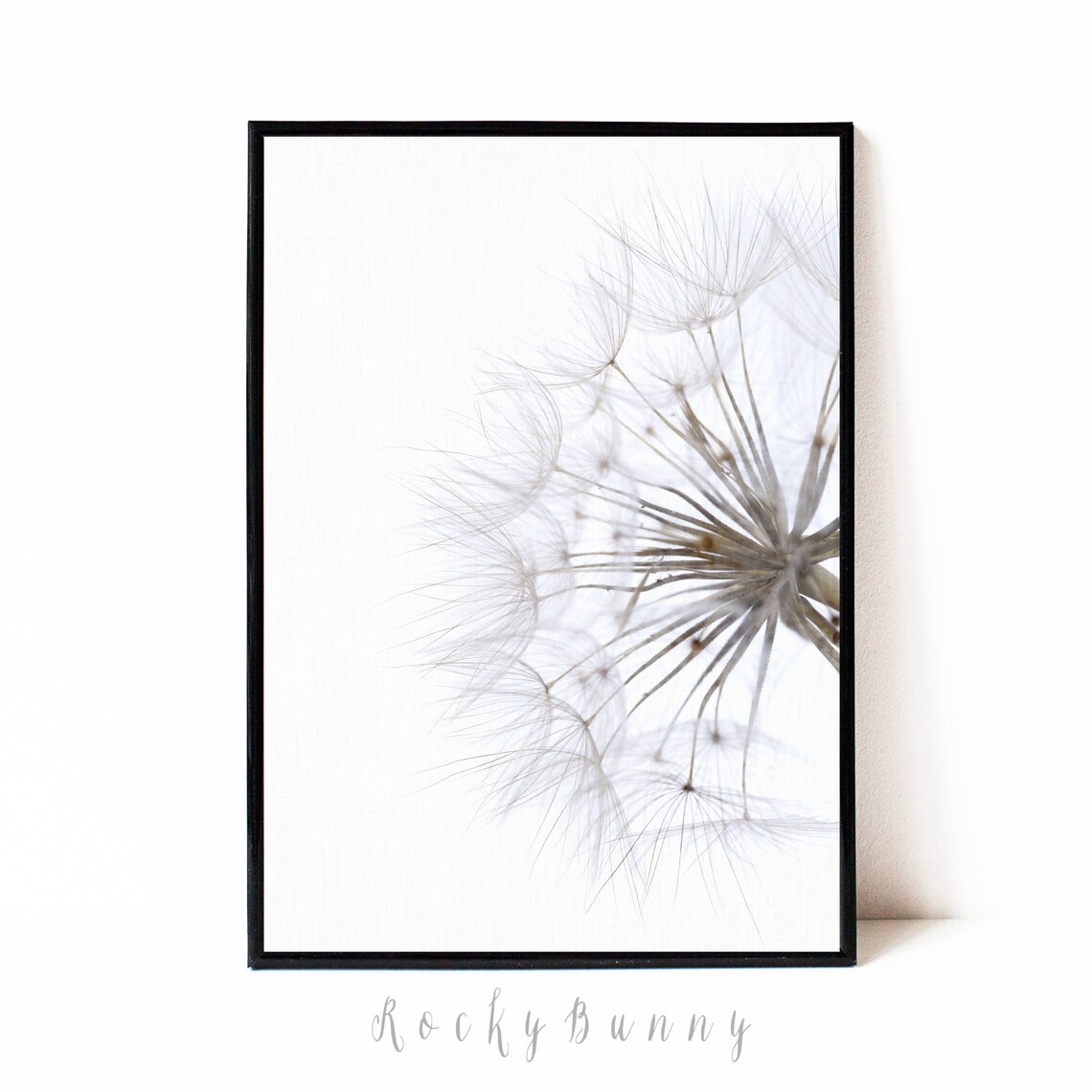Dandelion Print Printable Art Modern Wall Art Print Digital - Etsy
