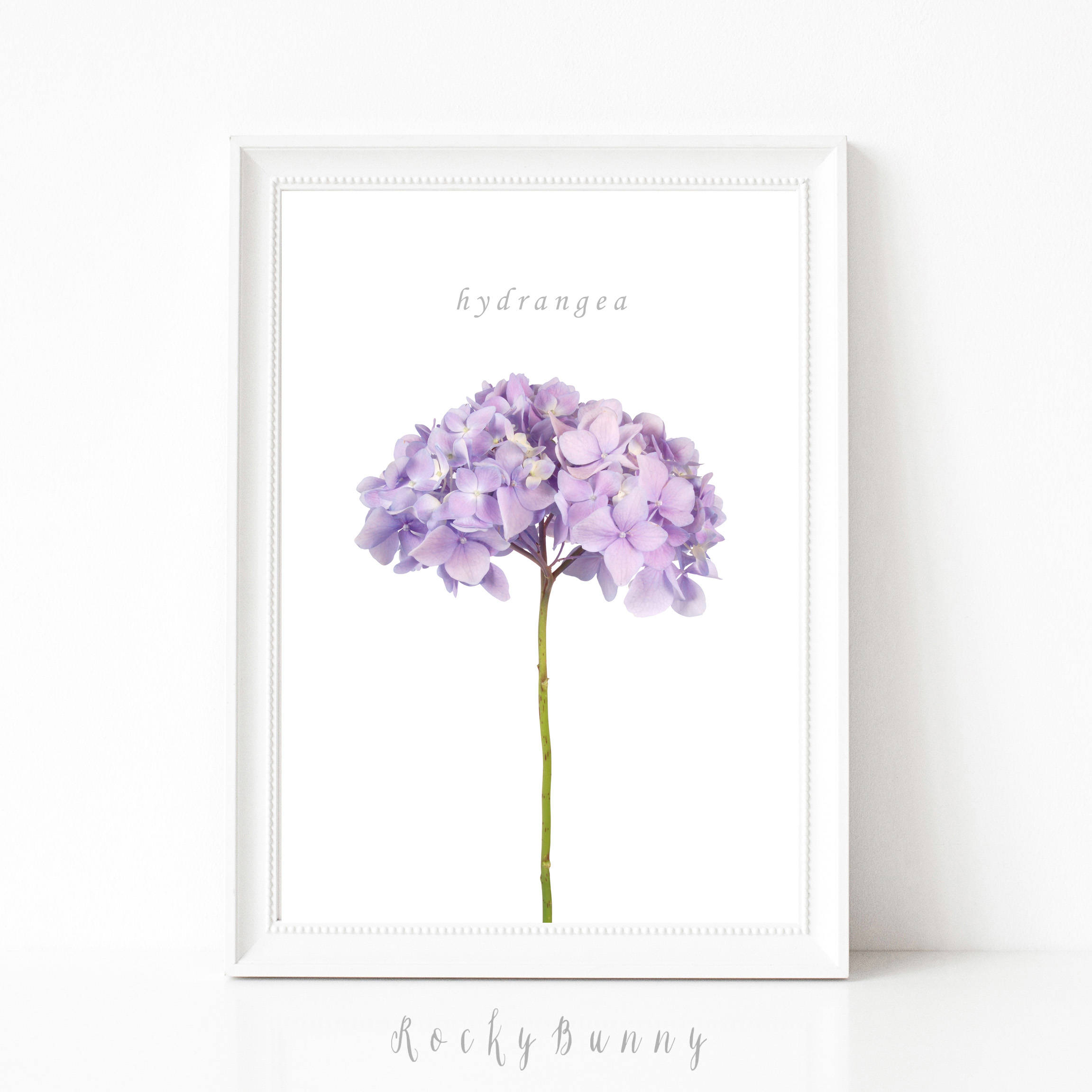Printable Hydrangea Wall Art Purple Flower Print Instant - Etsy