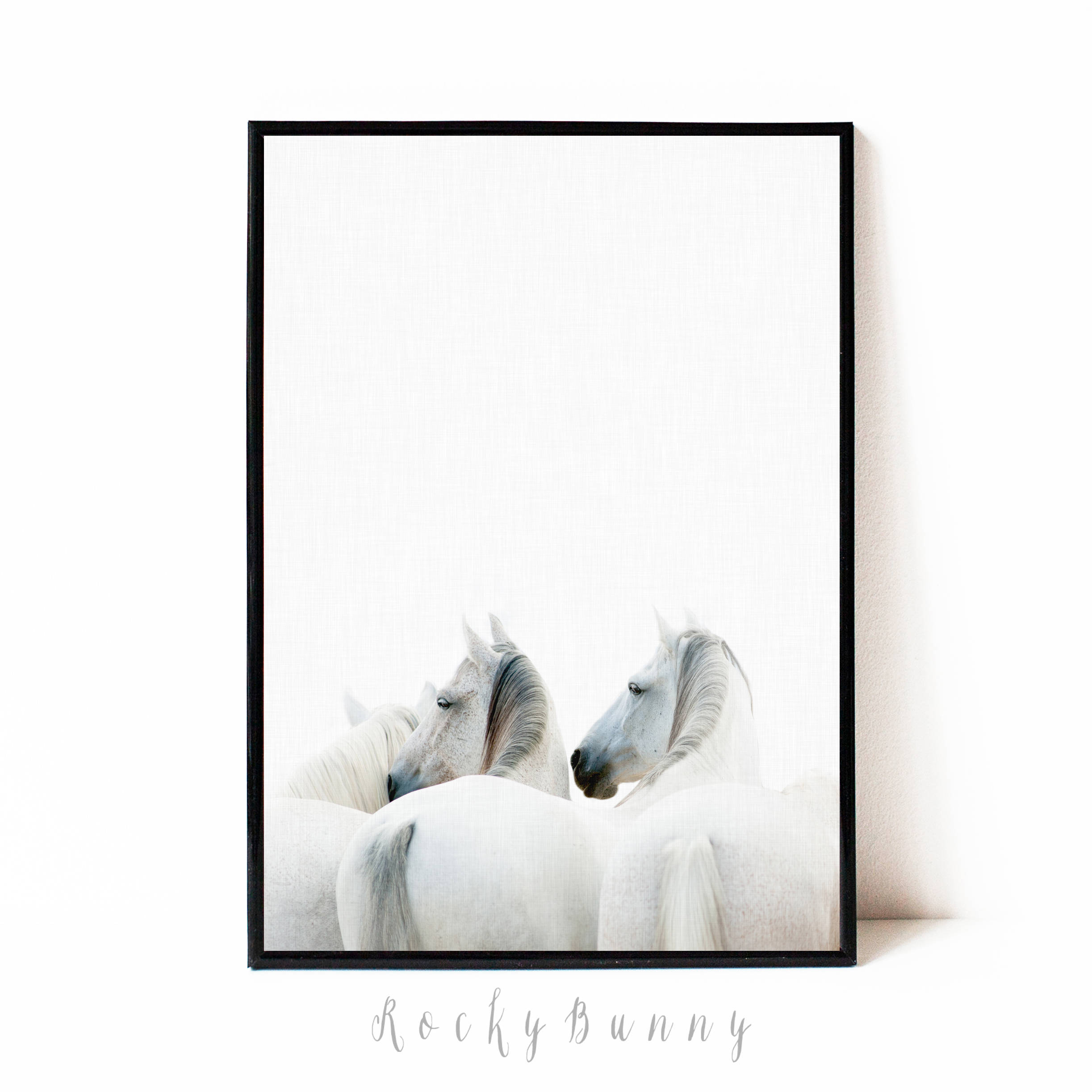 Horse Wall Art Print, Instant Download Printable Art, Modern Wall Decor
