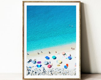 Beach print, digital download, beach poster, instant download, ocean print, coastal wall art, beach wall art, beach wall decor, summer print