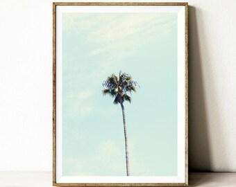 Palm tree print, wall art poster, printable wall decor, instant download printable art, palm tree photo, palm decor, modern palm, minimalist