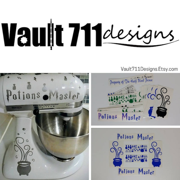 Potions Master KitchenAid Stand Mixer Vinyl Decals