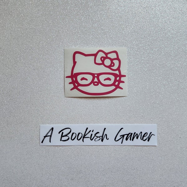 Nerdy Kitty Vinyl Decal