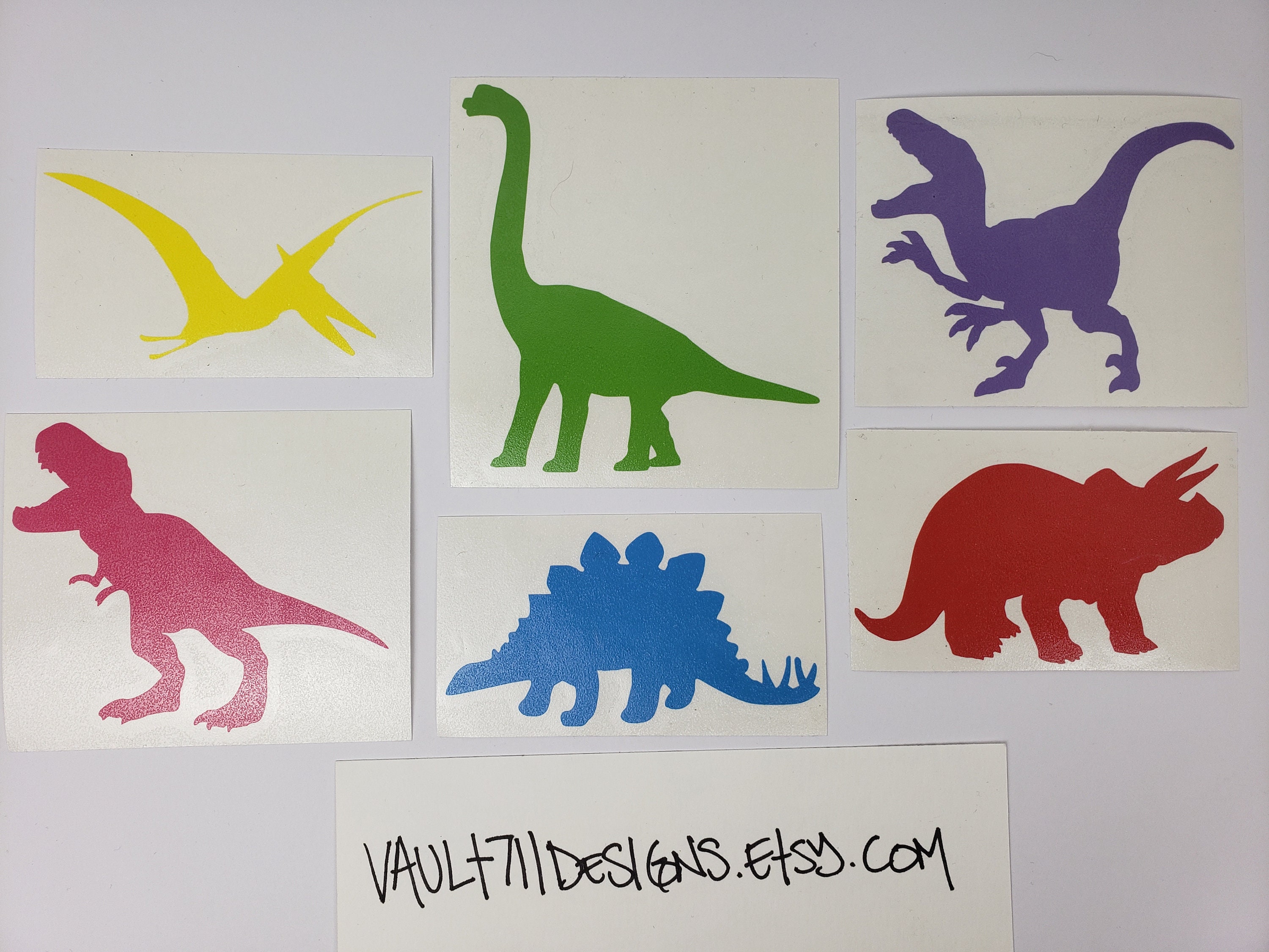 Dinosaur Vinyl Decals Your Choice of Individual or Pack Etsy
