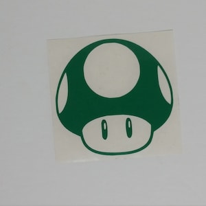 Super Mario Bros Inspired Mushroom Vinyl Decal