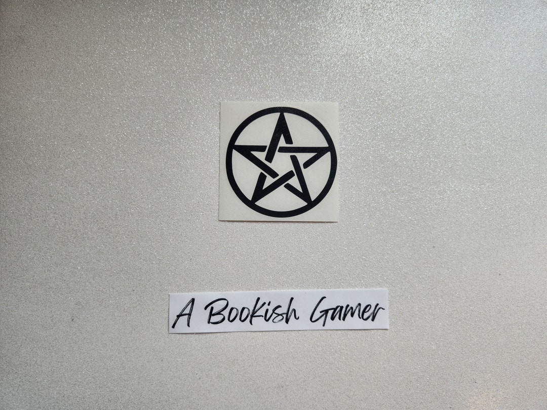 Supernatural Anti-Possession Pentagram Vinyl Decal Sticker - Set Of 2 - Oracal 651