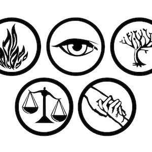 Divergent Faction Vinyl Decals - Available as singles or packs