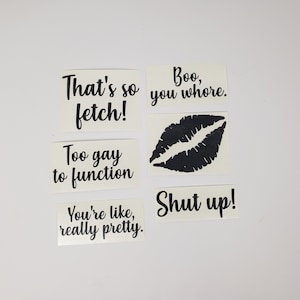 Mean Girls Inspired Vinyl Decals