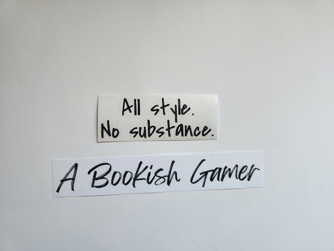 All Style No Substance Vinyl Decal - Etsy