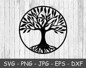 Tree Of Life SVG, Tree Svg ,Tree Of Life Png ,Tree Silhouette  , Tree Cricut Svg PNG