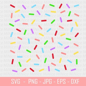 Puede incluir: Un fondo blanco con un patrón disperso de chispas de colores. Las chispas son de varias formas y tamaños, incluyendo rectángulos largos y delgados y pequeños círculos redondos. Los colores de las chispas son rojo, amarillo, azul, verde y rosa.