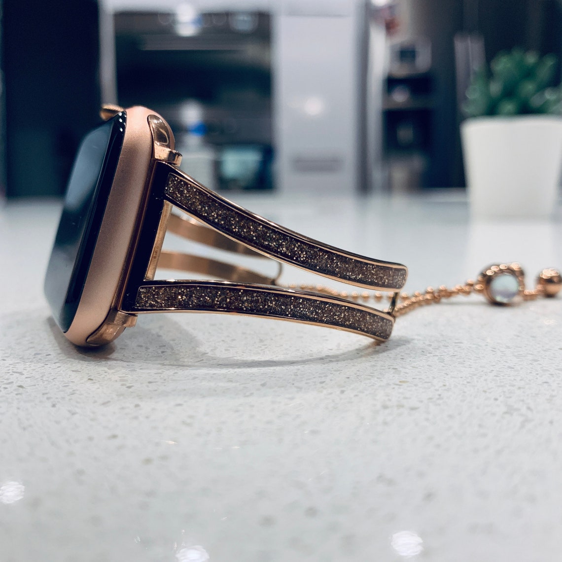 Apple Watch Bracelet Iwatch Metal Cuff Bangle Band 45/44/42mm Etsy