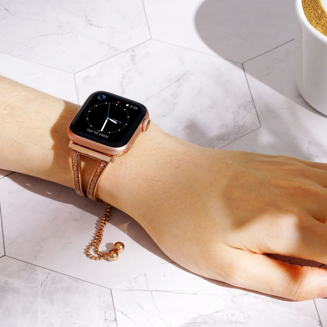 Apple Watch Bracelet iWatch Metal Cuff Bangle band 44mm 42mm Etsy